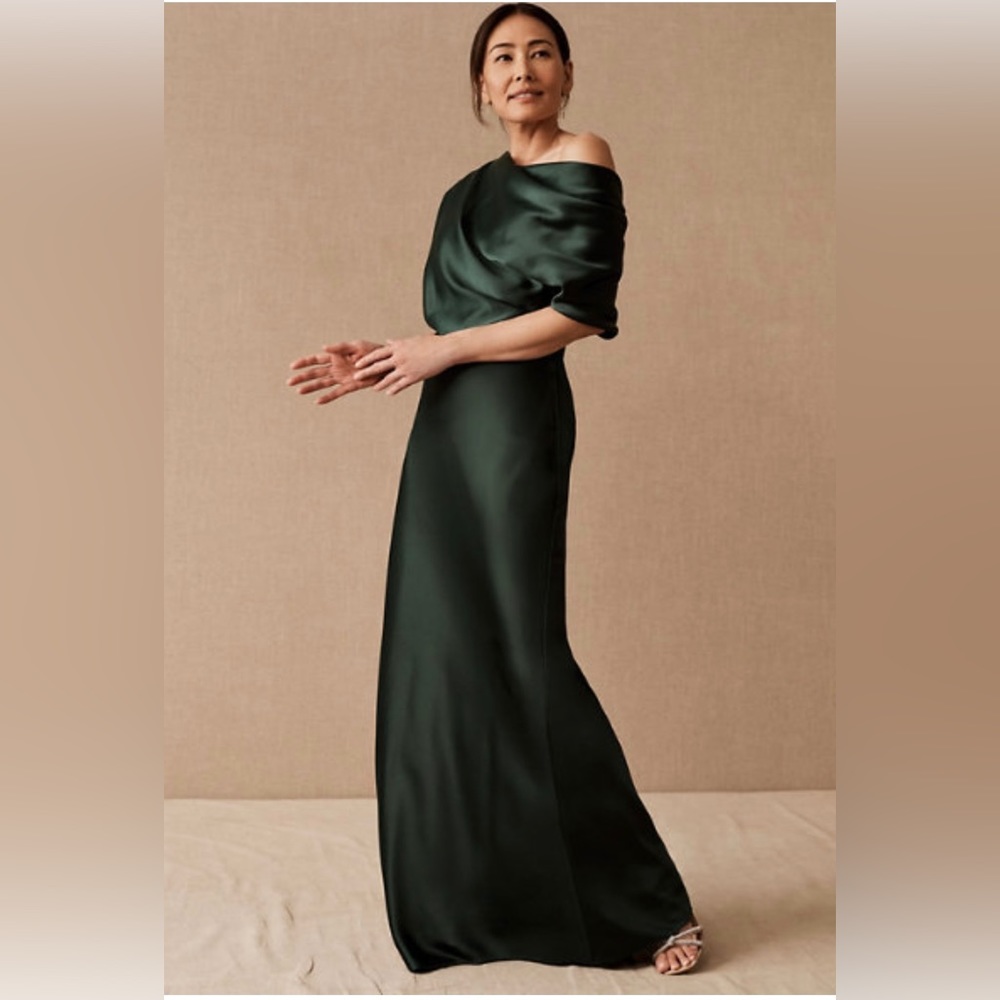 Anthro Pryce-Off-the Shoulder Column Dress